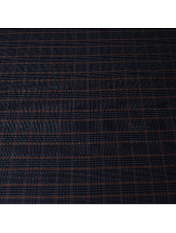 LORO PIANA plaid suit silk