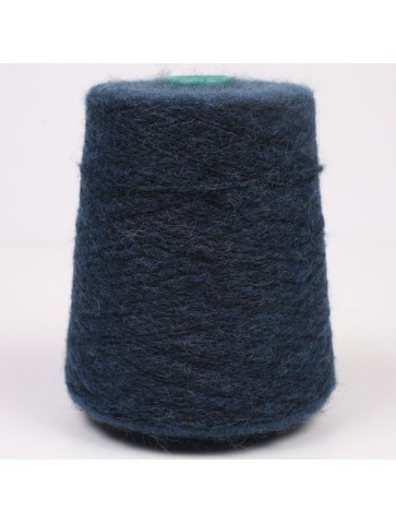 Halbwolle mit Alpaka (blaue...