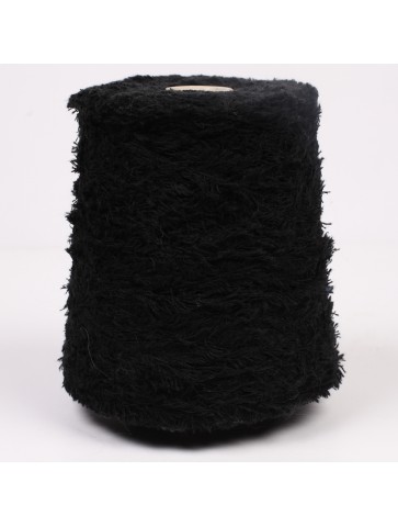 Fuzzy textured cotton (black)
