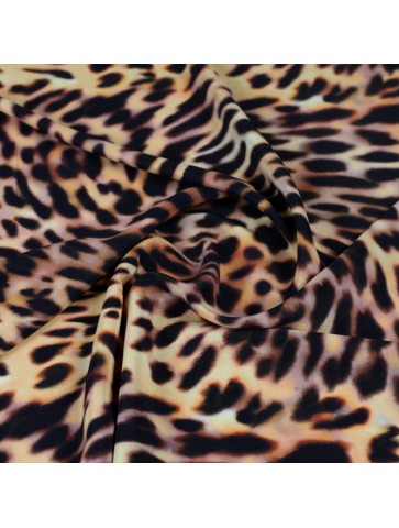 Leopardinis krepinis šilkas