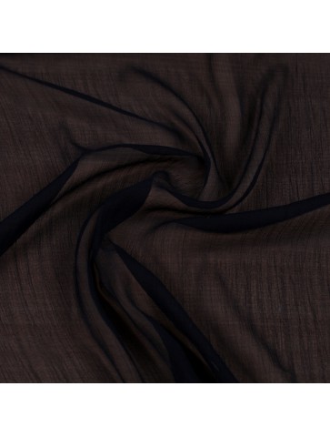 Black textured silk chiffon