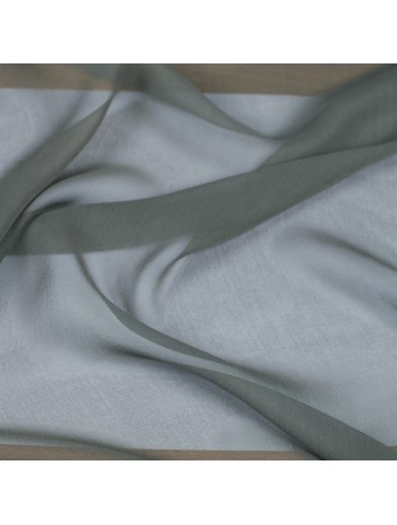 Khaki chiffon silk