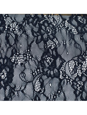 Ciemnoniebieska koronka