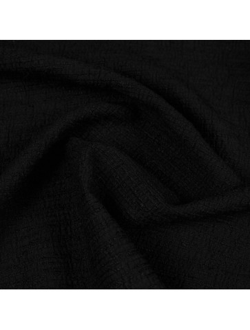 CHANEL Black Cotton Tweed