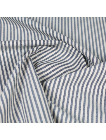 Rigid vertically striped linen