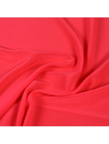 Crepe Silk (Coral Red)