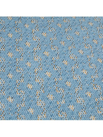 Pastel blue cotton crochet