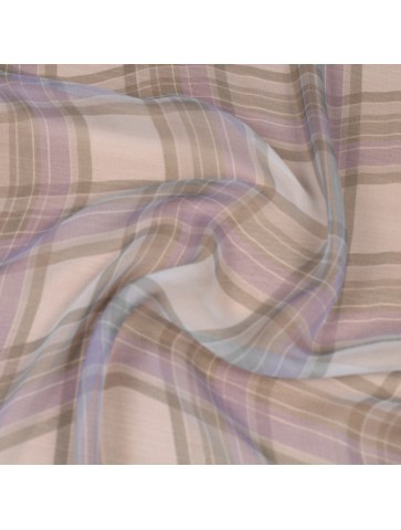 Karierte Chiffonseide