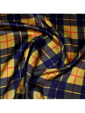 Plaid polyester for dresses