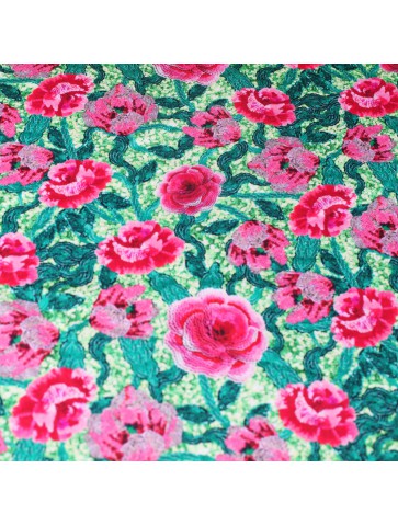 Floral viscose with elastane