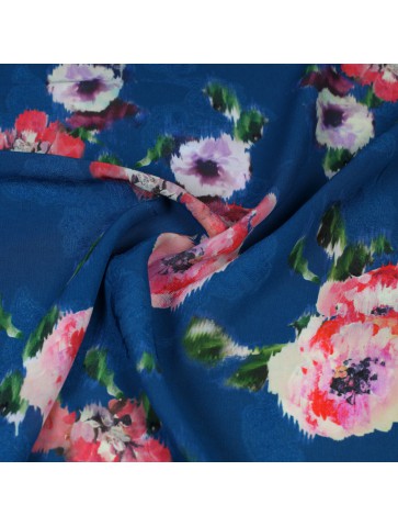 Floral polyester for dresses