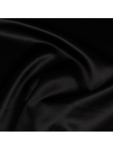 Italian black silk with...