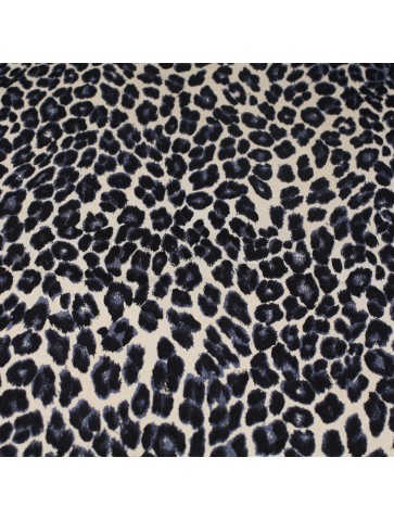 Leopard-print viscose