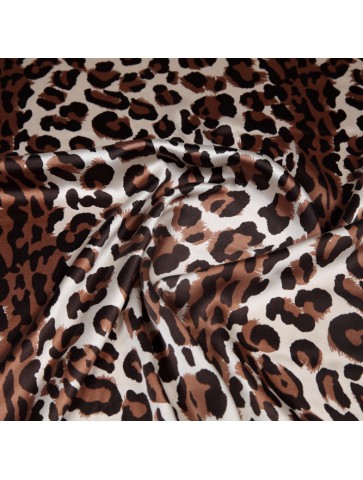 Leopard crepe silk with...