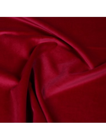 Red cotton velvet