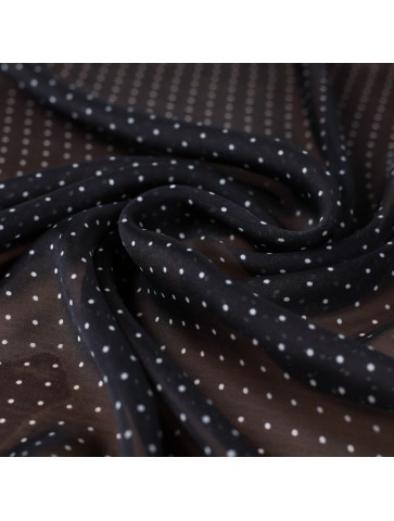 Kropkowany szyfon jedwabny