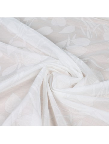 White cotton and silk batiste