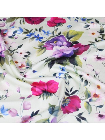 Jedwab kwiatowy, żakard