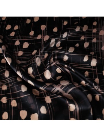 Patterned satin silk