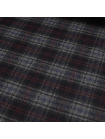 Checked medium-thick wool