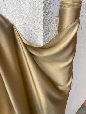 Satinseide mit Elastan (Gold)