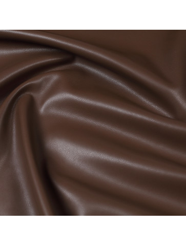 Brown faux leather