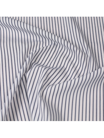 Striped cotton poplin