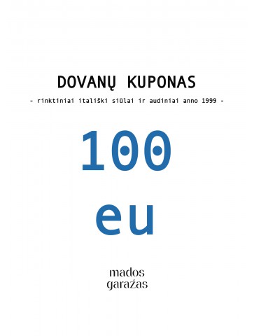 100 eu DOVANŲ KUPONAS